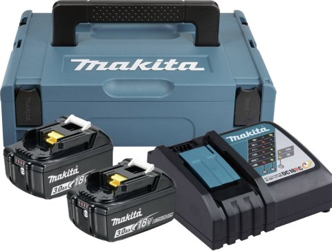 ZESTAW ZASILAJĄCY 18V MAKPAC 2*3.0AH BL1830B+DC18RC MAKITA ZESTAW ZASILAJĄCY 18V MAKPAC 2*3.0AH BL1830B+DC18RC MAKITA