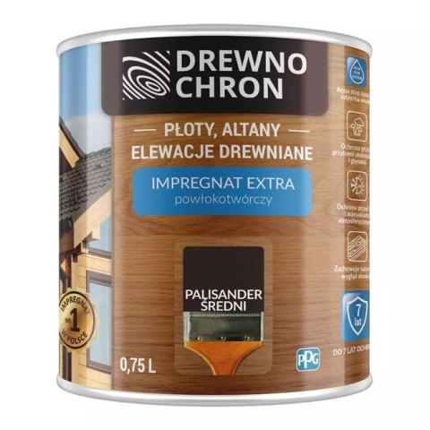 DREWNOCHRON IMPREGNAT POWŁOKOTWÓRCZY PALISANDER ŚREDNI 0.75L DREWNOCHRON DREWNOCHRON IMPREGNAT POWŁOKOTWÓRCZY PALISANDER ŚREDNI 0.75L DREWNOCHRON