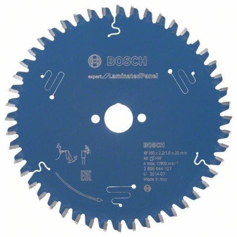 TARCZA PILARSKA EXPERT FOR LAMINATED PANEL 160*20*2.2 48 T BOSCH TARCZA PILARSKA EXPERT FOR LAMINATED PANEL 160*20*2.2 48 T BOSCH