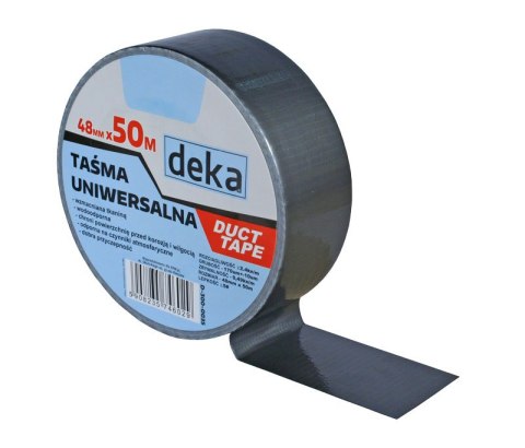 TAŚMA UNIWERSALNA DUCT TAPE SILVER 48MM*50M DEKA TAŚMA UNIWERSALNA DUCT TAPE SILVER 48MM*50M DEKA