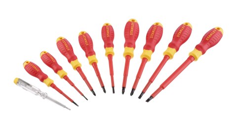 ZESTAW WKRĘTAKÓW VDE 10SZT 2PZ+5SL+TESTER STANLEY ZESTAW WKRĘTAKÓW VDE 10SZT 2PZ+5SL+TESTER STANLEY