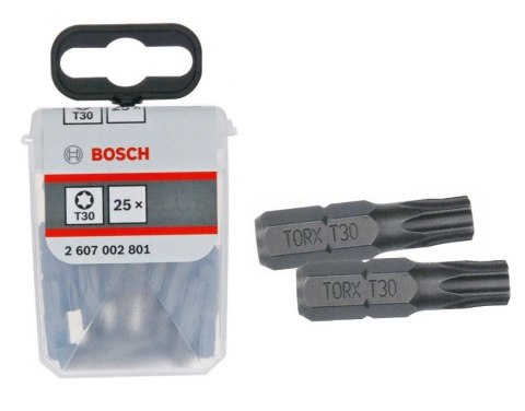 BIT, GROT, KOŃCÓWKA T30 25MM EXH 25PCS BOSCH BIT, GROT, KOŃCÓWKA T30 25MM EXH 25PCS BOSCH