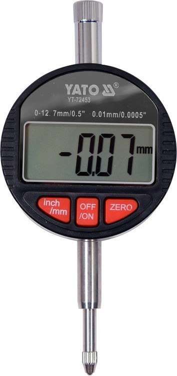 CZUJNIK ZEGAROWY ELEKTRONICZNY 0-12,7MM YATO CZUJNIK ZEGAROWY ELEKTRONICZNY 0-12,7MM YATO