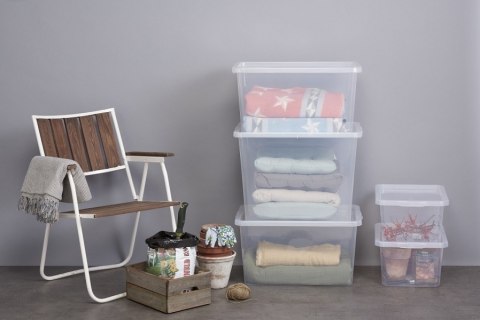 POJEMNIK DO PRZECHOWYWANIA Z POKRYWĄ BASIC 30L. POD ŁÓŻKO UN POJEMNIK DO PRZECHOWYWANIA Z POKRYWĄ BASIC 30L. POD ŁÓŻKO UN