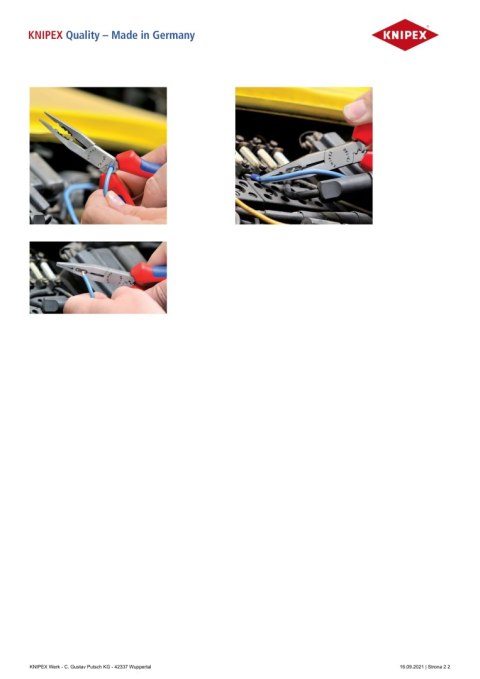 SZCZYPCE DLA ELEKTRYKÓW 160MM KNIPEX SZCZYPCE DLA ELEKTRYKÓW 160MM KNIPEX