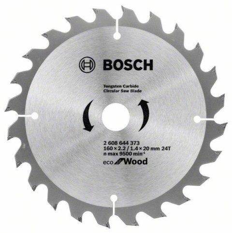 TARCZA PILARSKA ECO SP WO 160*2,2/20 BOSCH TARCZA PILARSKA ECO SP WO 160*2,2/20 BOSCH