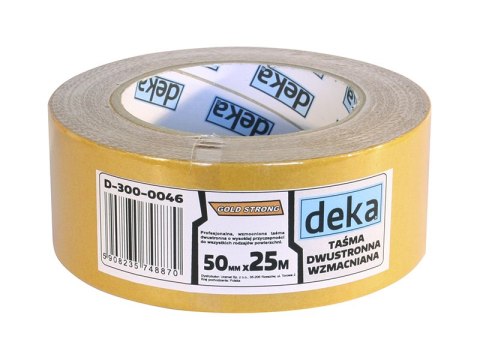TAŚMA DWUSTRONNA WZMACNIANA GOLD STRONG 50*25 DEKA TAŚMA DWUSTRONNA WZMACNIANA GOLD STRONG 50*25 DEKA