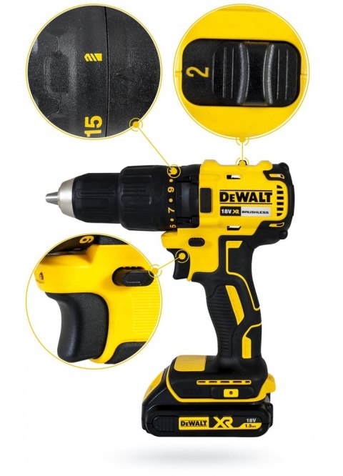 WIERTARKO-WKRĘTARKA AKUMULATOROWA XR 18V 2*1.5AH LI DEWALT WIERTARKO-WKRĘTARKA AKUMULATOROWA XR 18V 2*1.5AH LI DEWALT