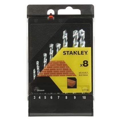 WIERTŁA DO MURU KPL. 8 SZT STANLEY WIERTŁA DO MURU KPL. 8 SZT STANLEY