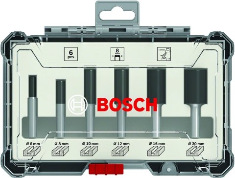ZESTAW FREZÓW 6 SZT. UCHWYT 6MM BOSCH ZESTAW FREZÓW 6 SZT. UCHWYT 6MM BOSCH