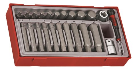 ZESTAW NASADEK I GROTÓW 6-KĄTNYCH 1/2'' TTHEX 23EL. TENG TOOLS ZESTAW NASADEK I GROTÓW 6-KĄTNYCH 1/2'' TTHEX 23EL. TENG TOOLS