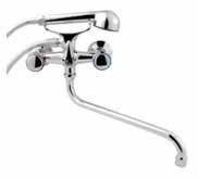 BATERIA WANNOWA ŚCIENNA Z WYLEWKĄ OBROTOWĄ 300MM TYPU S UN