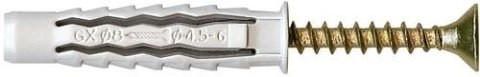 DYBEL UNIWERSALNY ŁEB Z NACIĘCIEM KRZYŻOWYM GXK 10/60MM ARVEX DYBEL UNIWERSALNY ŁEB Z NACIĘCIEM KRZYŻOWYM GXK 10/60MM ARVEX