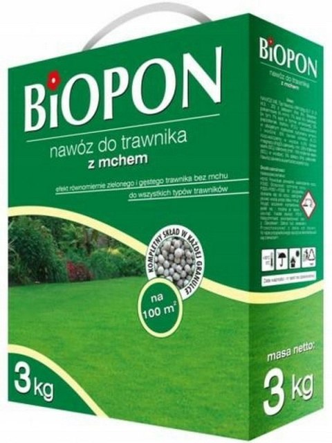 NAWÓZ - DO . TRAWNIKA Z MCHEM 3 KG BIOPON NAWÓZ - DO . TRAWNIKA Z MCHEM 3 KG BIOPON