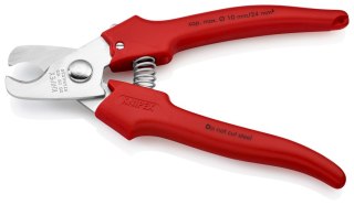NOŻYCE DO KABLI 165MM, RĘKOJEŚĆ Z TWORZYWA KNIPEX