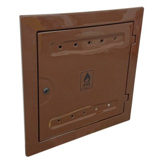 OSŁONA LICZNIKA GAZU Z TWORZYWA 120*600*600MM BRĄZ UN