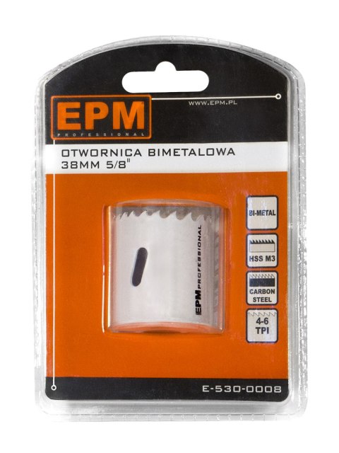 OTWORNICA BI-METALOWA 38MM UCHWYT 5/8'' EPM OTWORNICA BI-METALOWA 38MM UCHWYT 5/8'' EPM