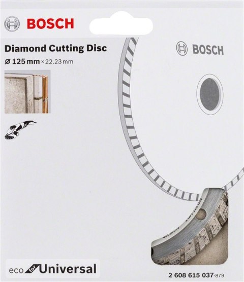 TARCZA DIAMENTOWA BUDOWLANA ECO TURBO 125MM BOSCH TARCZA DIAMENTOWA BUDOWLANA ECO TURBO 125MM BOSCH