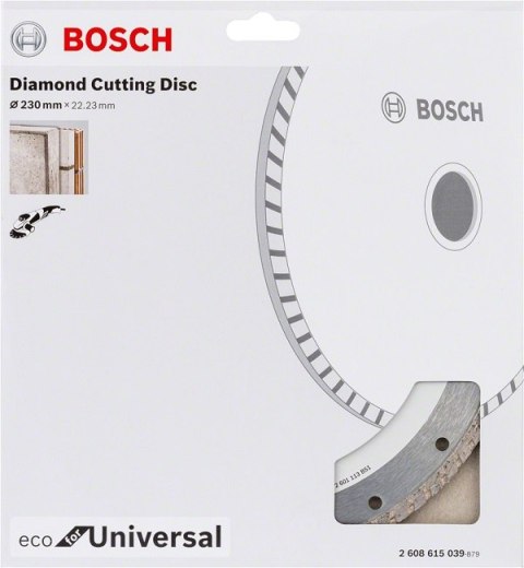 TARCZA DIAMENTOWA BUDOWLANA ECO TURBO 230MM BOSCH TARCZA DIAMENTOWA BUDOWLANA ECO TURBO 230MM BOSCH