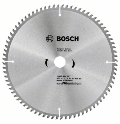 TARCZA PILARSKA ECO ALU 305*3,0/30 80T BOSCH TARCZA PILARSKA ECO ALU 305*3,0/30 80T BOSCH