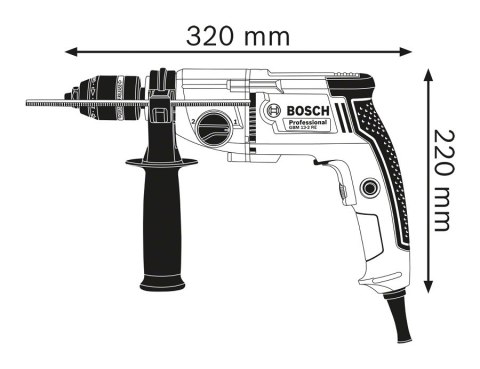 WIERTARKA GBM 13-2RE 750W SUW BOSCH WIERTARKA GBM 13-2RE 750W SUW BOSCH