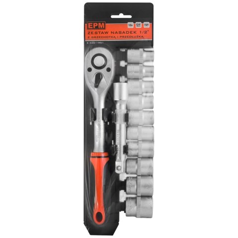 ZESTAW KLUCZY NASADOWYCH 1/2'' 12 CZĘŚCI EPM ZESTAW KLUCZY NASADOWYCH 1/2'' 12 CZĘŚCI EPM