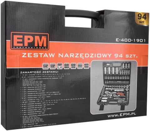 ZESTAW NARZEDZIOWY 94 SZTUKI EPM ZESTAW NARZEDZIOWY 94 SZTUKI EPM