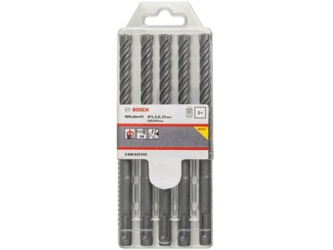 ZESTAW WIETEŁ DO MŁOTÓW SDS PLUS-5X S 2*6/2*8/10*100/160MM BOSCH ZESTAW WIETEŁ DO MŁOTÓW SDS PLUS-5X S 2*6/2*8/10*100/160MM BOSCH