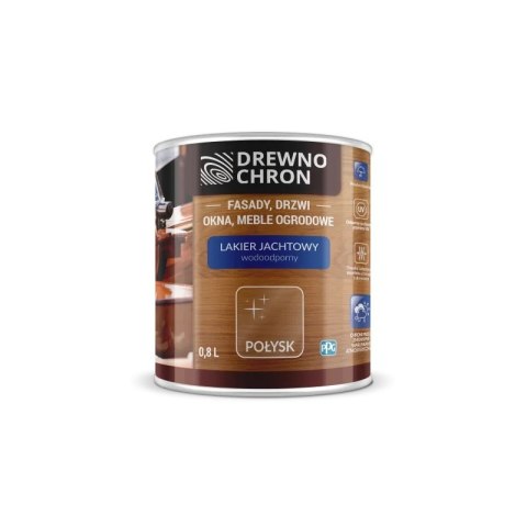 DREWNOCHRON LAKIER JACHTOWY PÓŁMAT 0,8L DREWNOCHRON DREWNOCHRON LAKIER JACHTOWY PÓŁMAT 0,8L DREWNOCHRON