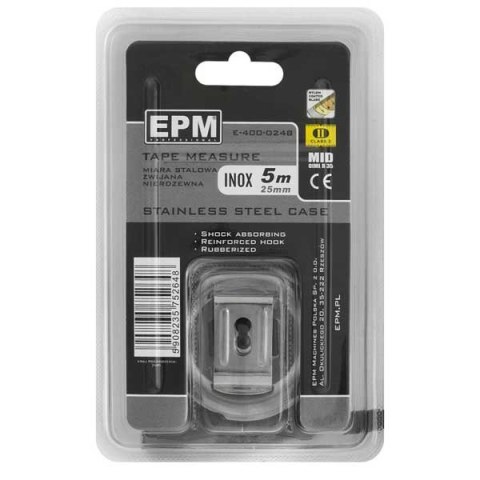 MIARA ZWIJANA INOX 5M*25MM EPM MIARA ZWIJANA INOX 5M*25MM EPM