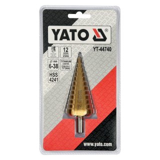 WIERTŁO STOPNIOWE 6-38MM YATO