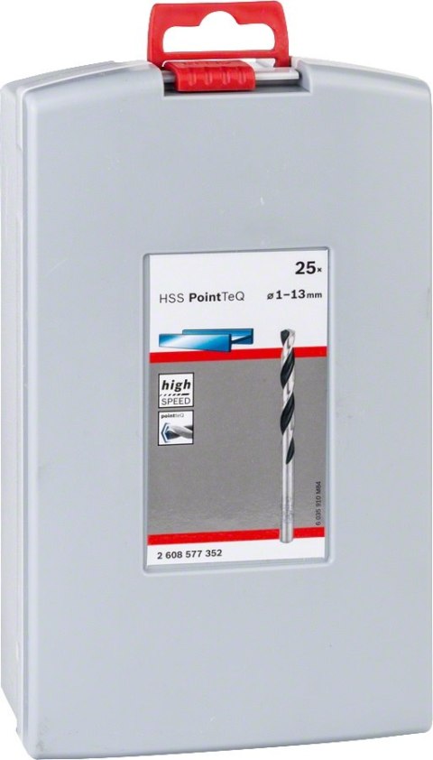 ZESTAW WIERTEŁ 25 SZT. POINTTEQ DO METALU 1-13MM BOSCH ZESTAW WIERTEŁ 25 SZT. POINTTEQ DO METALU 1-13MM BOSCH