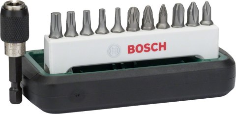 12-CZĘŚCIOWY ZESTAW KOŃCÓWEK PH, PZ, TORX BOSCH 12-CZĘŚCIOWY ZESTAW KOŃCÓWEK PH, PZ, TORX BOSCH
