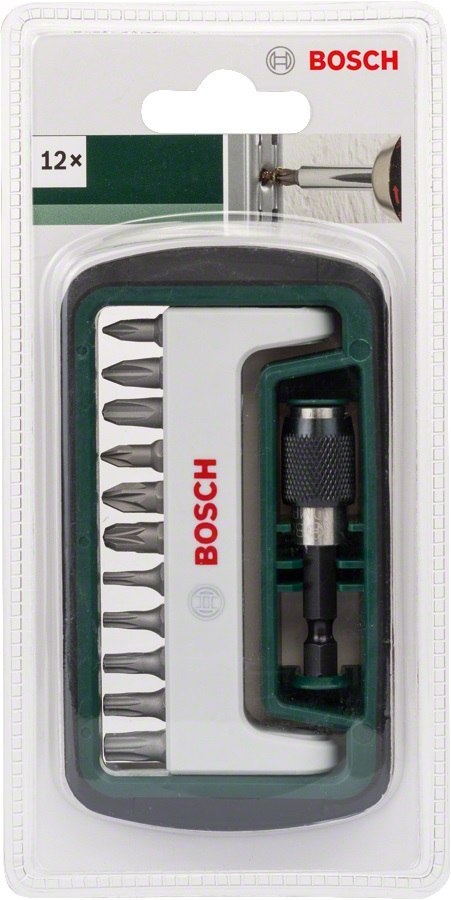 12-CZĘŚCIOWY ZESTAW KOŃCÓWEK PH, PZ, TORX BOSCH 12-CZĘŚCIOWY ZESTAW KOŃCÓWEK PH, PZ, TORX BOSCH