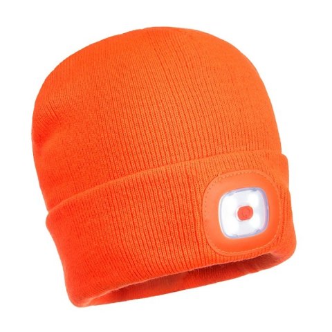 CZAPKA B029 Z LAMPKĄ LED/USB POMARAŃCZOWA PORTWEST CZAPKA B029 Z LAMPKĄ LED/USB POMARAŃCZOWA PORTWEST