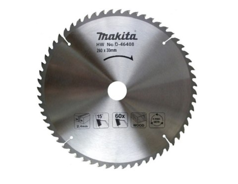 PIŁA SPIEKOWA DO DREWNA ECONOMY 260*30/60Z MAKITA PIŁA SPIEKOWA DO DREWNA ECONOMY 260*30/60Z MAKITA