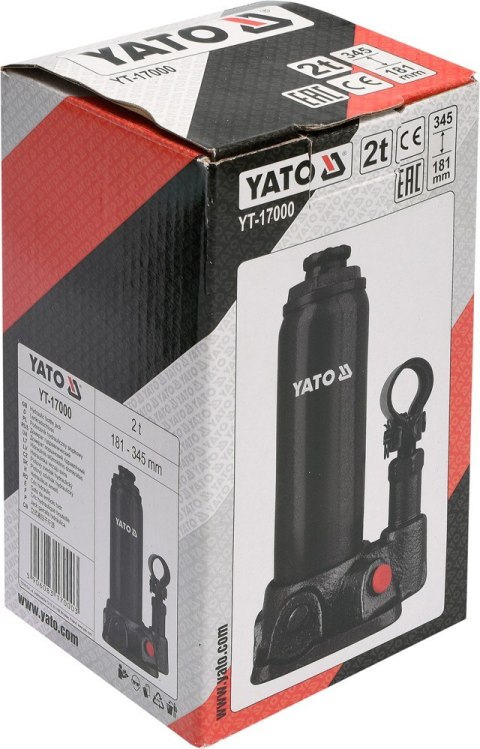 PODNOŚNIK HYDRAULICZNY SŁUPKOWY 2T YATO PODNOŚNIK HYDRAULICZNY SŁUPKOWY 2T YATO