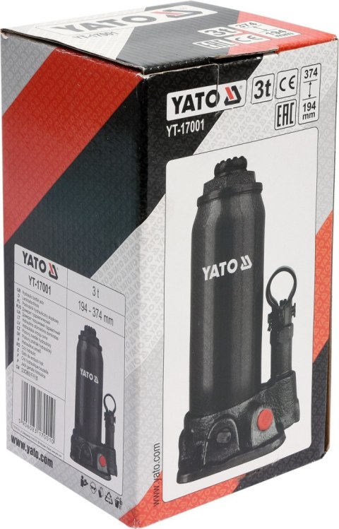 PODNOŚNIK HYDRAULICZNY SŁUPKOWY 3T YATO PODNOŚNIK HYDRAULICZNY SŁUPKOWY 3T YATO