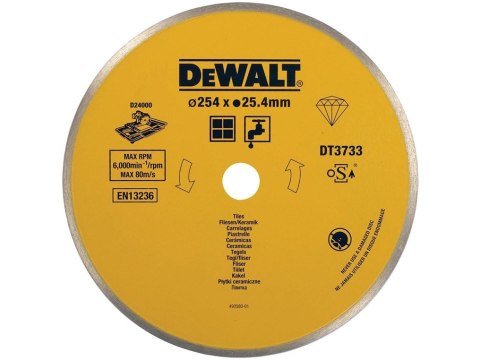 TARCZA DIAMENTOWA DO PŁYTEK 250MM DEWALT TARCZA DIAMENTOWA DO PŁYTEK 250MM DEWALT