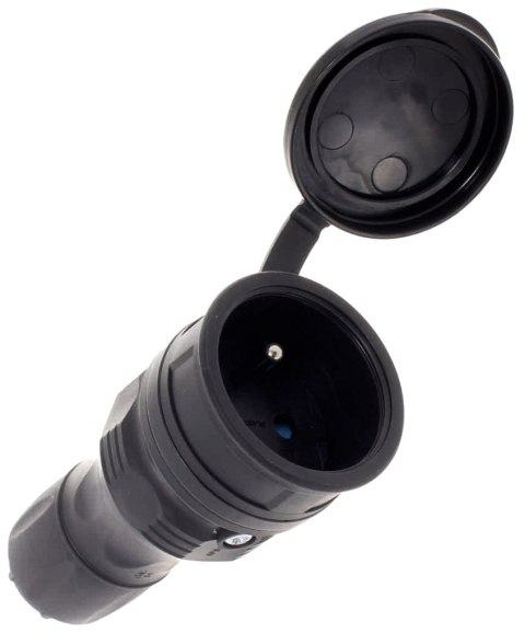 GNIAZDO GUMOWE 2P+Z, 16A EXTREM IP54 CZARNE KEL GNIAZDO GUMOWE 2P+Z, 16A EXTREM IP54 CZARNE KEL
