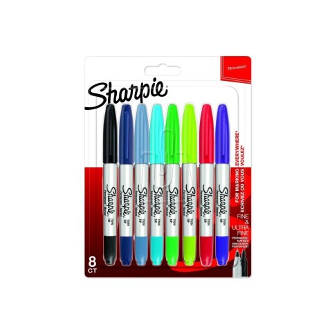 MARKERY SHARPIE TWIN TIP ZESTAW 8 KOLORÓW UN MARKERY SHARPIE TWIN TIP ZESTAW 8 KOLORÓW UN