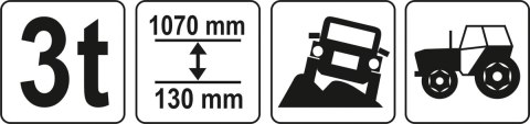 PODNOŚNIK FARMERSKI 3T 48'' YATO PODNOŚNIK FARMERSKI 3T 48'' YATO