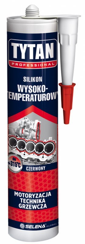 SILIKON WYSOKOTEMPERATUROWY 280ML CZERWONY TYTAN SILIKON WYSOKOTEMPERATUROWY 280ML CZERWONY TYTAN
