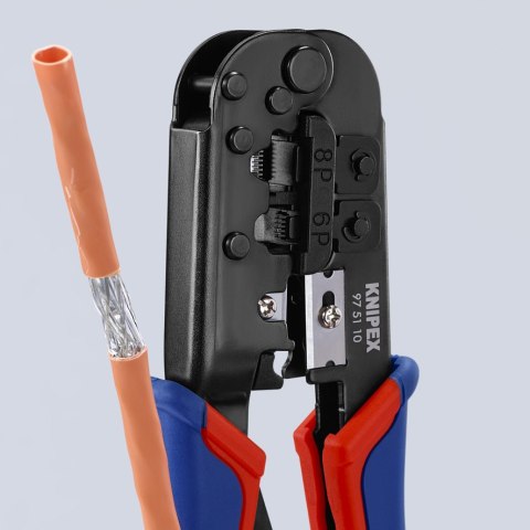 SZCZYPCE DO ZAGNIATANIA WTYKÓW TELEFONICZNYCH TYPU WESTERN KNIPEX