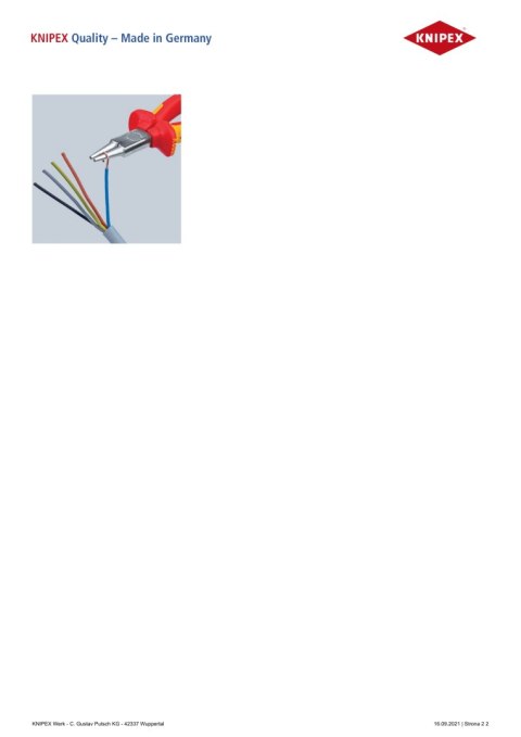 SZCZYPCE OKRĄGŁE 1000V 160MM KNIPEX SZCZYPCE OKRĄGŁE 1000V 160MM KNIPEX