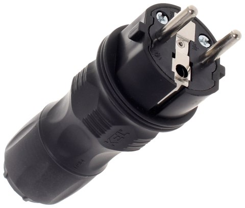 WTYCZKA PROSTA 2P+Z, 16A EXTREM UNI IP54 CZARNA KEL WTYCZKA PROSTA 2P+Z, 16A EXTREM UNI IP54 CZARNA KEL