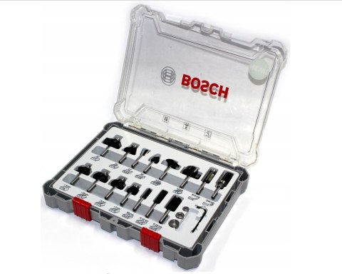 ZESTAW FREZÓW 15 SZT. MIX UCHWYT 6MM BOSCH ZESTAW FREZÓW 15 SZT. MIX UCHWYT 6MM BOSCH